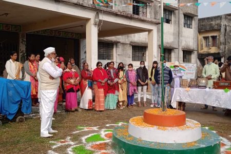 किलकारी बाल भवन, दरभंगा सह +2 आर.एन. एम. बालिका उच्च विद्यालय : गणतंत्र दिवस समारोह