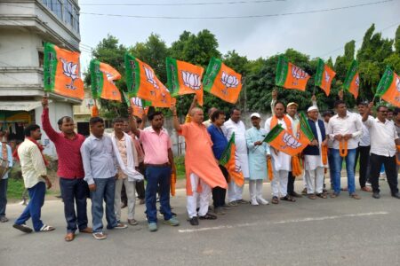 भाजपा प्रदेश अध्यक्ष का भव्य स्वागत